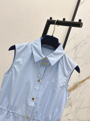 Sleeveless Collared Shirt