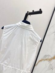 Sleeveless Collared Shirt