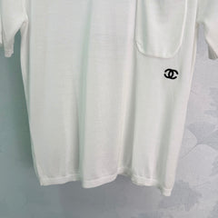 Contrast-Trim Short-Sleeve Top