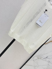 Patchwork Cutout Drop-Shoulder Knit Sweater