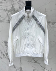 Stand-up Collar Color-Blocked Lightweight Jacket