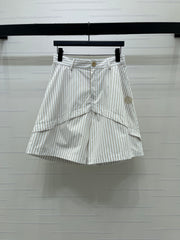 Striped cargo shorts