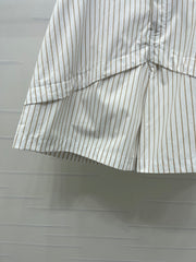Striped cargo shorts