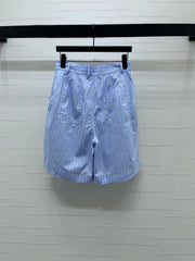 Striped cargo shorts