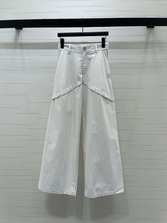 Striped cargo shorts