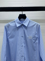 Striped Tie-Up Shirt