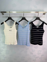 Striped Knit Vest
