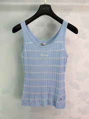 Striped Knit Vest