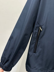 Loose-fitting Nylon Hooded Jacket