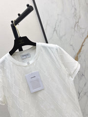 Diamond Pattern Short-Sleeve T-Shirt