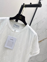 Diamond Pattern Short-Sleeve T-Shirt