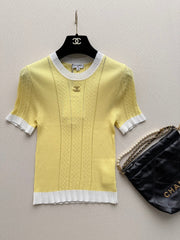Navy-inspired knit cardigan