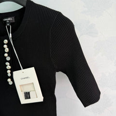 Black Knit Top