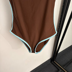 Spaghetti-strap one-piece swimsuit