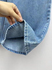 High-waisted wide-leg jeans
