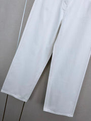 High-waisted wide-leg jeans