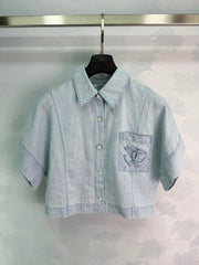 White Short-Sleeved Jacket