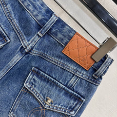 Distressed Denim Shorts