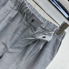 Drawstring Wide-Leg Trousers