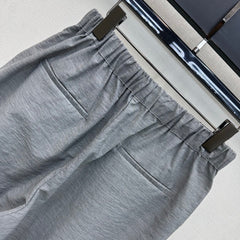 Drawstring Wide-Leg Trousers