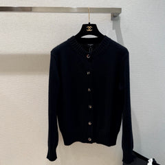 Cashmere-Blend Knit Cardigan