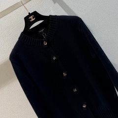 Cashmere-Blend Knit Cardigan