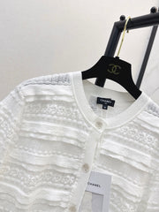 Open-knit cardigan