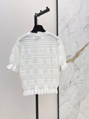 Open-knit cardigan
