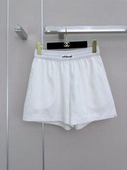 Elastic-waist shorts