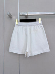 Elastic-waist shorts