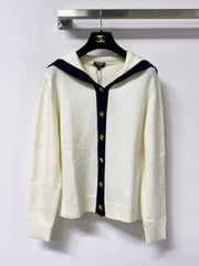 Sailor-collar cardigan