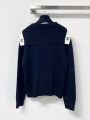 Sailor-collar cardigan