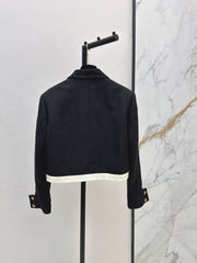 Cropped Knit Jacket