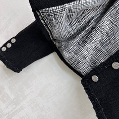 Bound-Edge Crew-Neck Tweed Jacket