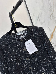 Frayed-Edge Tweed Jacket