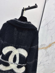 Belted Mohair Cardigan