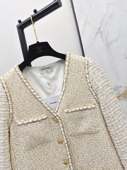 Gilded Tweed Panel Jacket