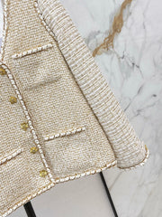 Gilded Tweed Panel Jacket