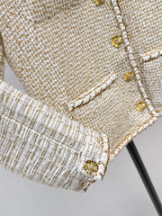 Gilded Tweed Panel Jacket