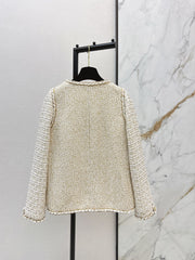 Gilded Tweed Panel Jacket