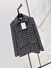Mid-length tweed jacket