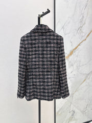 Mid-length tweed jacket
