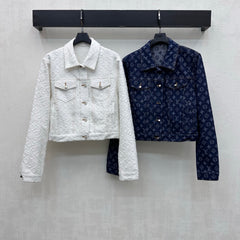 Jacquard Denim Jacket