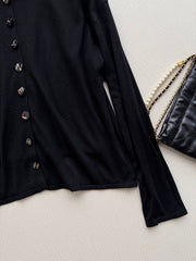 Long-sleeve knit cardigan + matching tank top