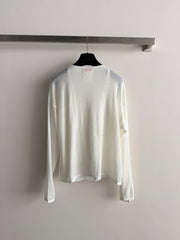 Long-sleeve knit cardigan + matching tank top
