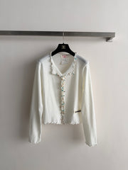 Dark grey knit cardigan
