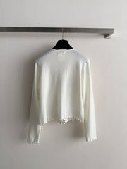 Dark grey knit cardigan