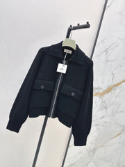 Wool-Blend Collared Jacket