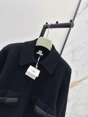 Wool-Blend Collared Jacket