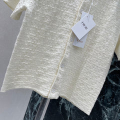 Short-Sleeve Knit Cardigan